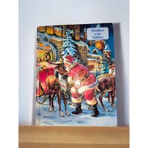 Rare Vtg 1970 Christmas Is For Children Hardcover Beautifully Illustrated Ideals